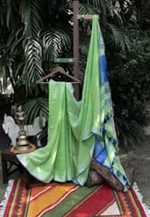 Blue and Green Saree