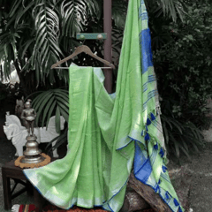 Blue and Green Saree