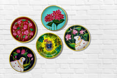 Pichwai Wall Plates (Set of 5)