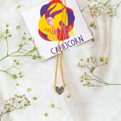 Capricorn sun-sign heart neckpiece