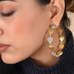 Capricorn Sun-sign Heart Hoops