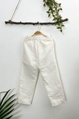 Off-white formal linen pants