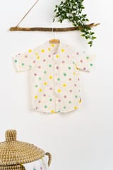 Polka Party shirt & linen pants