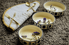 The Handpainted Flat Bowl Set