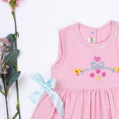 Kattan Kids Soft Pink Dress Girls