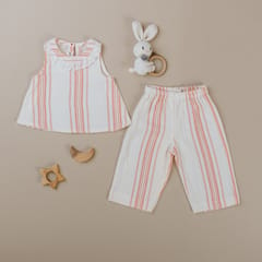 Kattan Kids Girls Stripes Co ord set