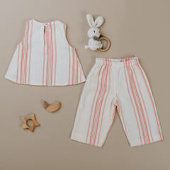 Kattan Kids Girls Stripes Co ord set