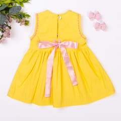 Kattan Kids Girls Yellow Dress