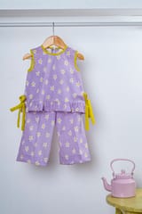 Lilac daisy Print Co Ord Set