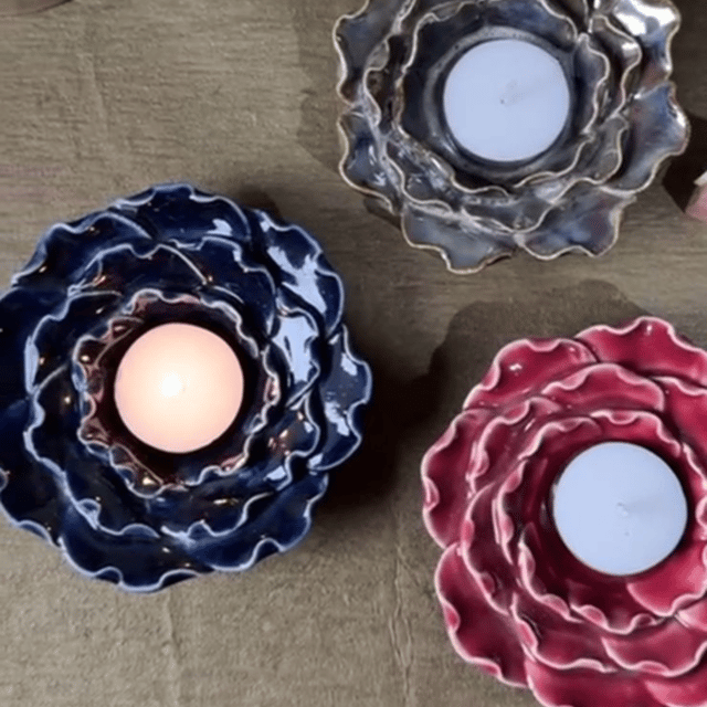 Ceramic Bloom T-light Holder