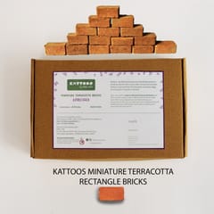 Miniature Terracotta Bricks JUMBO PACK (197 pieces)