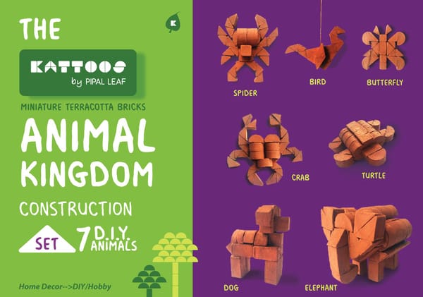 Miniature Terracotta Bricks D.I.Y. ANIMAL KINGDOM CONSTRUCTION SET